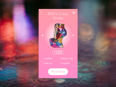 Shoeshop daily design illustrator ui ux