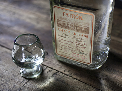 Patrón Estate Release bottle design illustration label packaging patron spirits tequila
