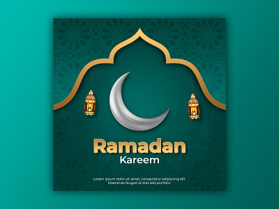 Template Social Media Ramadan Kareem Design arabic background banner design eid mubarak facebook feed flyer freepik graphic greeting instagram islamic mobile post poster promotion ramadan social media template