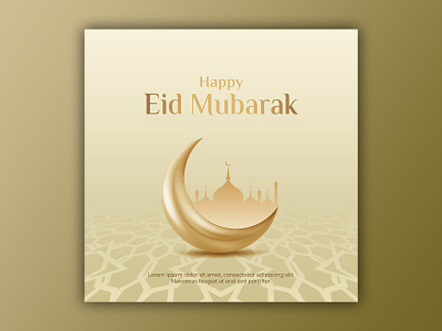 Template Social Media Happy Eid Mubarak Design arabic banner branding design eid mubarak facebook feed flyer freepik graphic design greeting instagram islamic mobile post poster promotion ramadan social media template