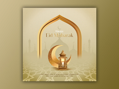 Template Social Media Happy Eid Mubarak Design arabic banner branding design facebook feed flyer freepik graphic design greeting ied mubarak instagram islamic mobile post poster promotion ramadan social media template