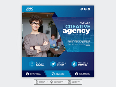 Template Social Media Creative Agency Design