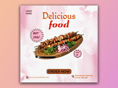 Delicious Food Design ads banner bookcover bookdesign branding brochure business card design flyer graphic design illustration logo movieposter photo editor photo manipulation poster socialmedia socialmediadesign t shirt usa