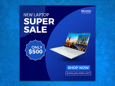 Social Media Design | New Laptop | Banner |Ads