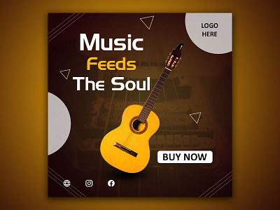 Guitar social media post design ads banner bookcover bookdesign branding brochure business card design flyer graphic design guittar illustration instagram post logo movie poster music poster social social media post ui