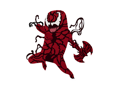 Carnage character comics digital art hero heroes illustration marvel superhero vector