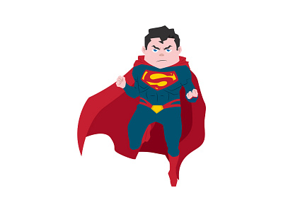 Superman character comics dc comics digital art hero illustration superhero superman vector