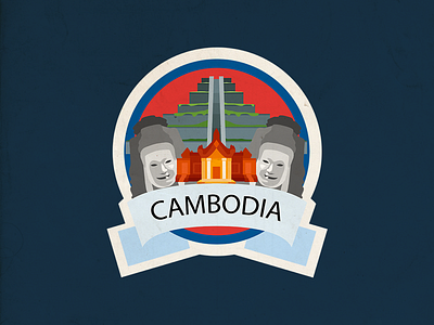 Cambodia Badge Design