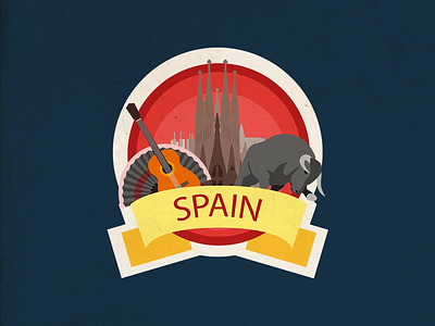 Spain Badge Design badge badge design illustration spain vector