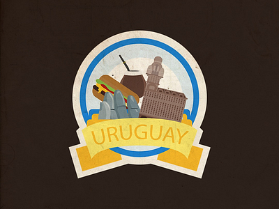 Uruguay Badge Design badge badge design illustration uruguay vector