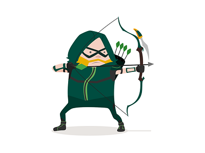 Green Arrow dc comics digital art green arrow illustration