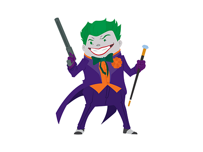 Joker dc comics digital art illustration joker