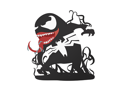 Venom character digital art illustration marvel venom