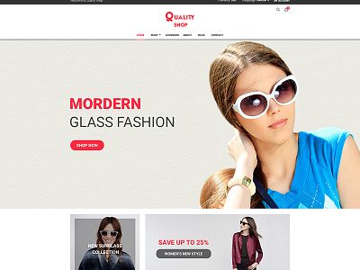 Quality Shop – New eCommerce PSD Template agency blog business creative ecommerce elegant fashion flat minimal modern portfolio shop