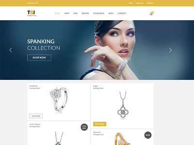 Taj – eCommerce PSD Template agency blog business corporate creative ecommerce elegant fashion flat minimal