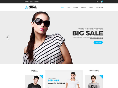 Anika Fashion Shop PSD Template is available to sell copyright