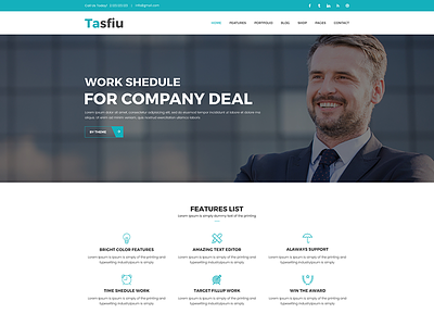 Tasfiu – Corporate PSD Template is available for selling right