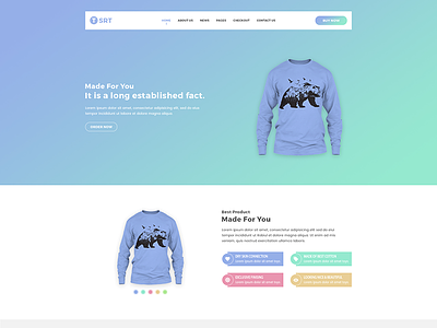 Tsrt – Single Product PSD Template Is Available For Sell Right