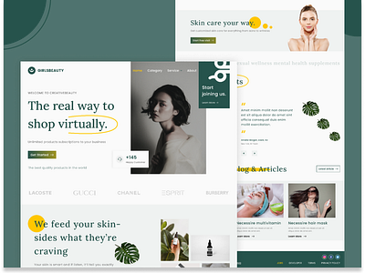 GirlsBeauty - Landing Page