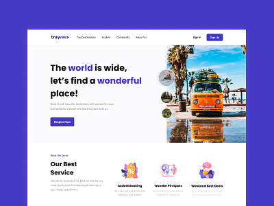 Trayvee Landing Page