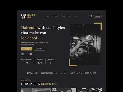 Salapan Hiji BarberShop app branding design graphic design illustration research typography ui user interface