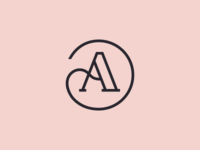 A Monogram letter letter a letter a logo letter logo letter mark lettermark logomark logotype mark monogram monogram logo