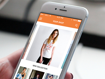 Your Shop app design online screen shopping