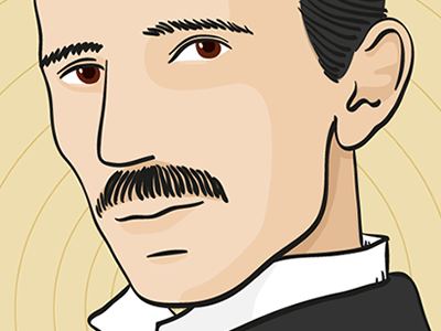 Nikola Tesla illustration