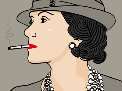 Coco Chanel illustration