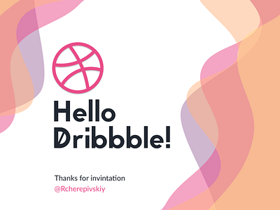 Hello Dribbble! debut design dribbble first shot