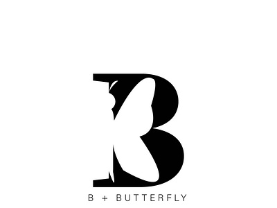 Butterfly Logo with Latter B