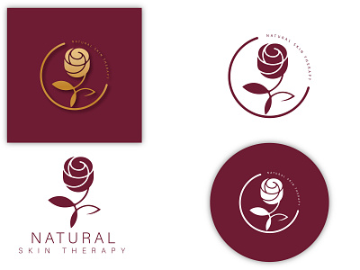 Natural Skin Therapy Center 3d art adobe illustrator artwork branding design drawing graphic design graphic designer illustration logo logo concept logo designer logo idea natural logo therapy center logo