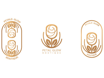 Petals Glow Boutique 3d art adobe illustrator artwork boutique logo branding design drawing graphic design illustration logo logo concept logo design logo designer