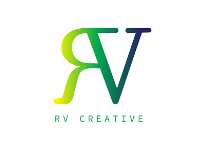 RV Creation Logo 3d art adobe illustrator alphabetic logo artwork branding design drawing graphic design graphic designer illustration logo logo design logo designer vector logo