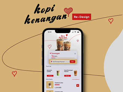 Re-Design Kopi Kenangan App Homescreen Idea (Coffee app)