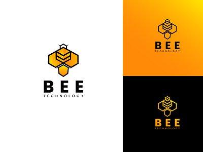 bee technology emblem