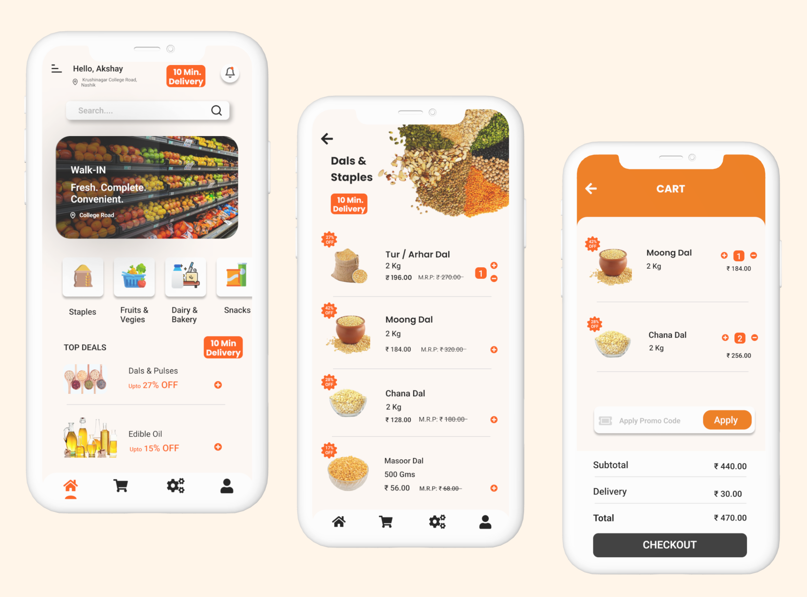 Grocery Application by Akshay Patil on Dribbble