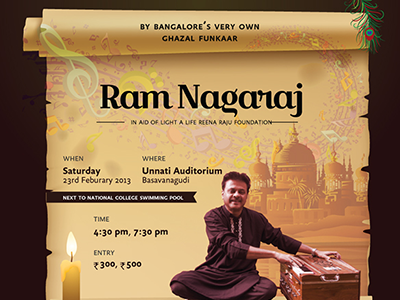 Event Poster artists bangalore classical event music