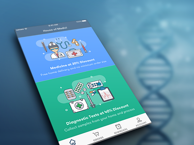 Medici House app app design design iphone medici medicine mobile
