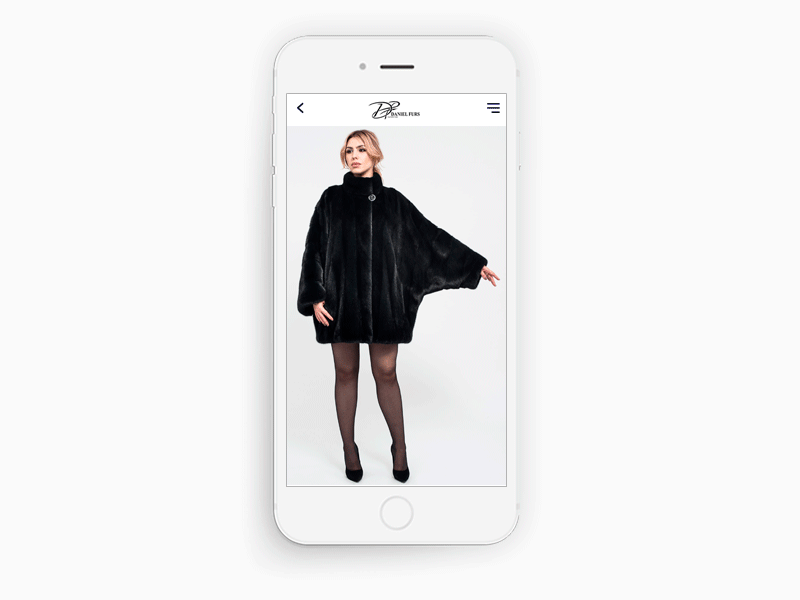Daniel Furs. Russian website. Concept Product Page. fashion ui ux website