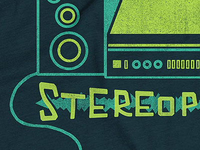 Stereophonic audiophile cotton bureau retro stereo vintage
