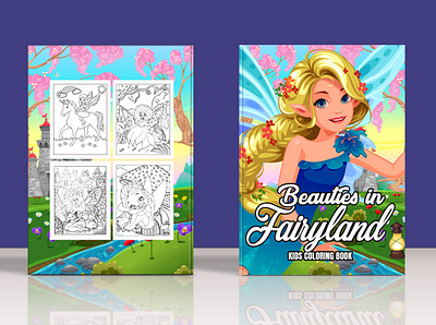 Fairyland kids coloring book 3d animation bookcover branding coloringbook design fairyland kids coloring book graphic design illustration kdp logo motion graphics ui vector