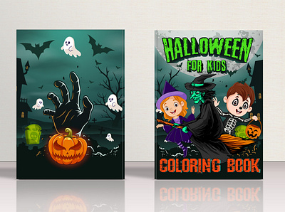 Halloween coloring book branding coloringbook graphic design halloween coloring book logo logo design.