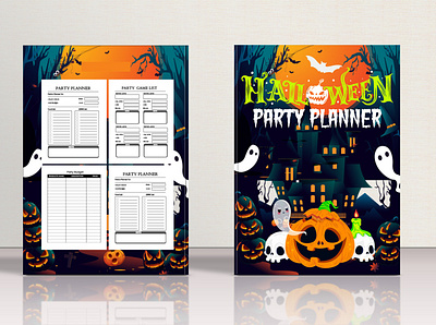 Halloween Party Planner halloween party planner logo design.