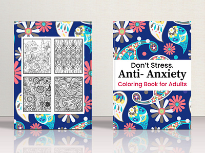 Anti-Anxiety Coloring book for Adults logo design.