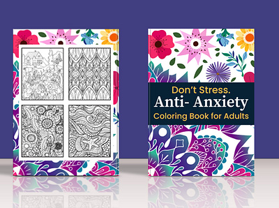 Anxiety Coloring book for adults anxiety coloring book for adults bookcover branding coloringbook design graphic design illustration logo logo design. ui vector