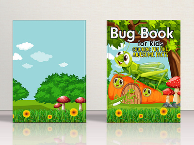 Bug book for kids animation bookcover branding bug book for kids coloringbook design graphic design illustration logo logo design. motion graphics ui vector
