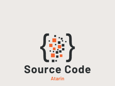 Logo Aplikasi Source Code by atarinnn animation branding design graphic design logo ui