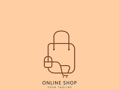 shop bags animation branding graphic design logo