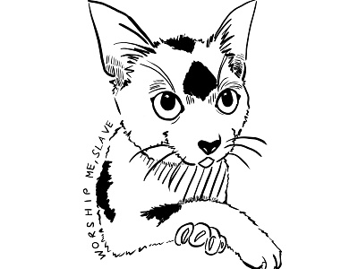 Catboss cat digital art graphic design illustration